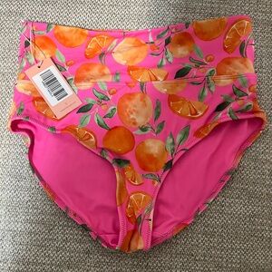 Maven Thread High Rise Tangerine Swim Suit Bottoms